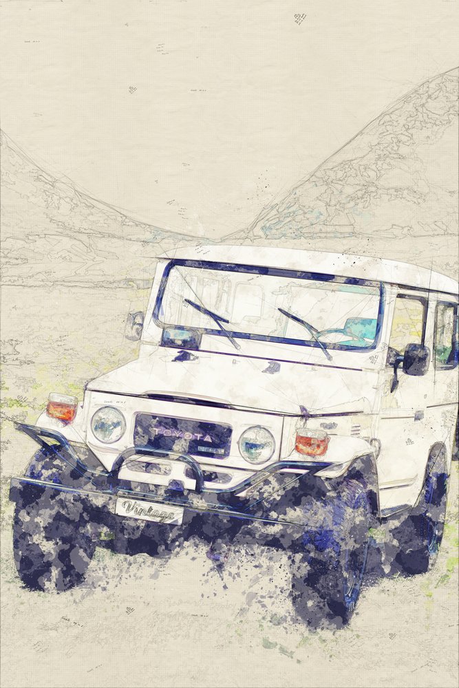 Avventura fuoristrada vintage da Lembayung senja studio [Vintage Poster]