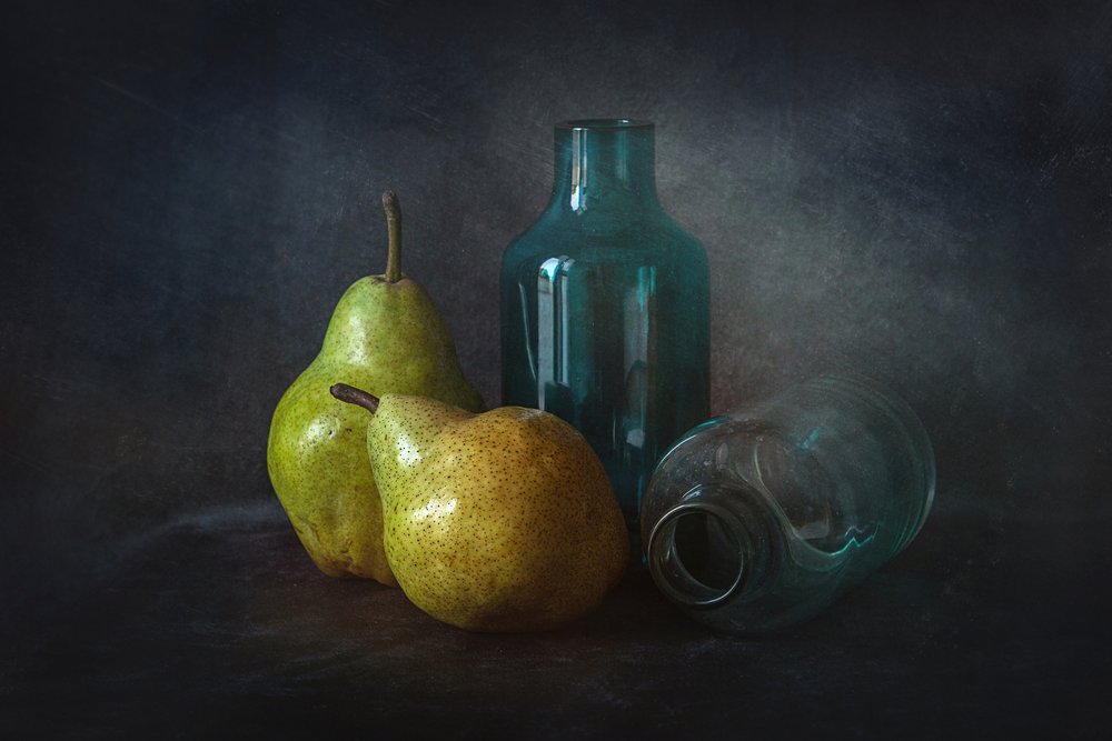 Bottiglie di vetro "Moody Pears" da Lenka
