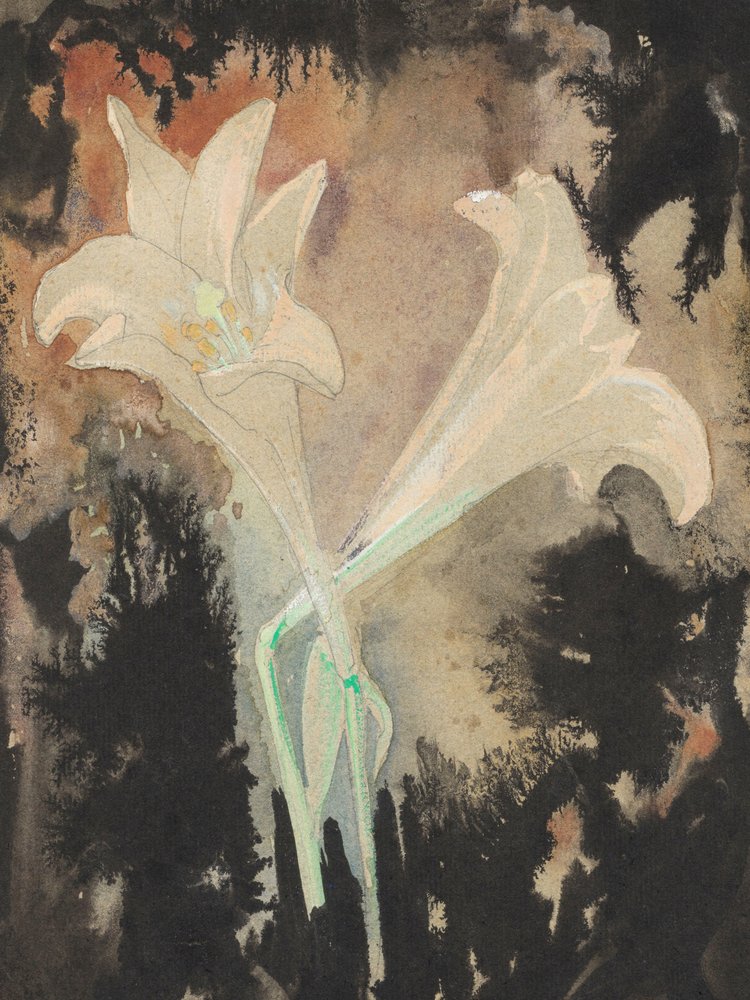 Due fiori (1902)  Stretch di Leo Gestel da Leo Gestel