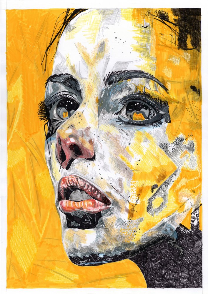 Ritratto in giallo intenso da Loretta Van Der Westhuizen