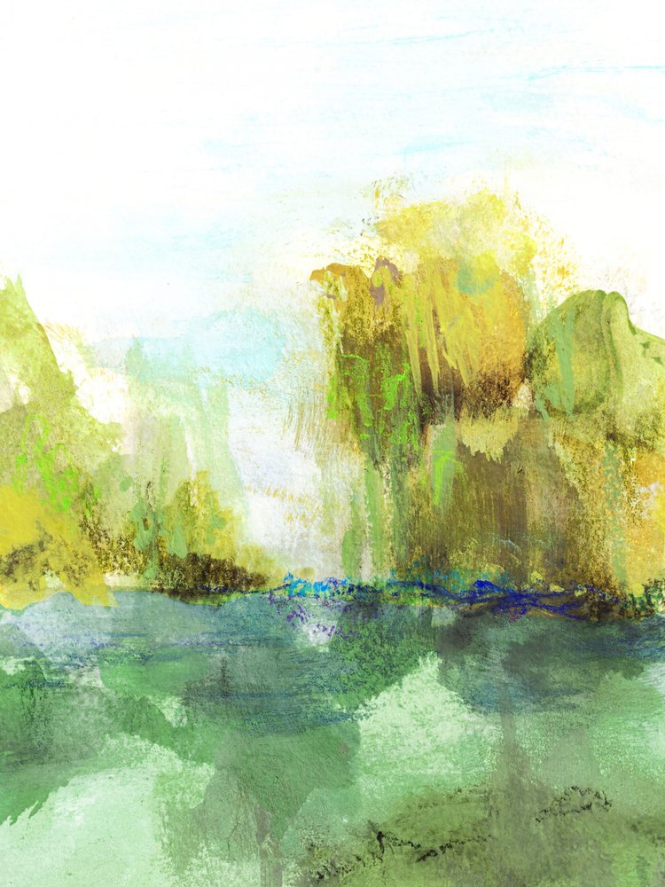 Riflessioni astratte in verde da Lori Ann Folz