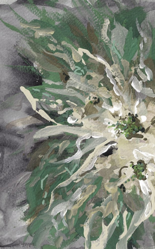 Astratto floreale verde da Lori Ann Folz