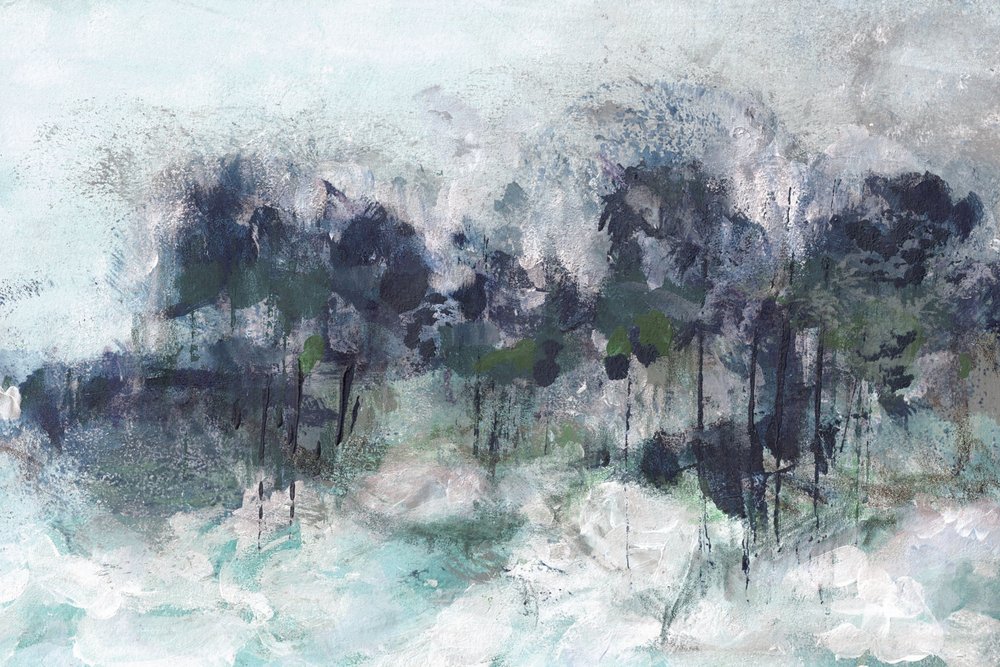 Astratto di bosco nebbioso da Lori Ann Folz