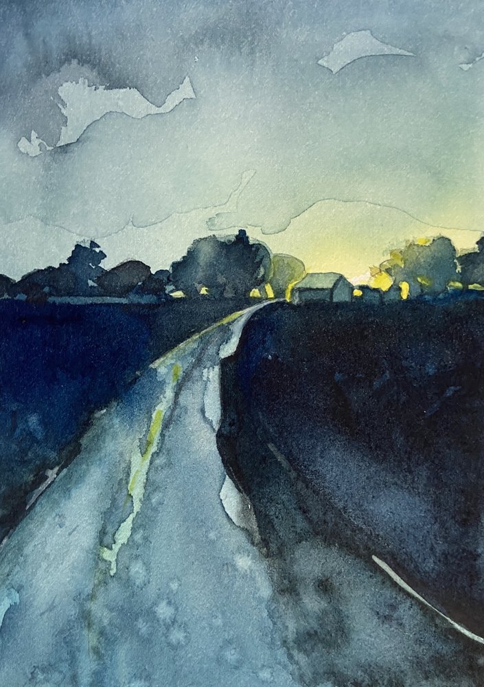 Strada di campagna al crepuscolo da Luisa Millicent