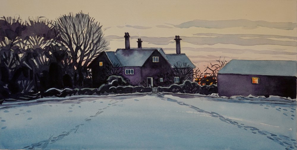 Una casa accogliente in inverno da Luisa Millicent