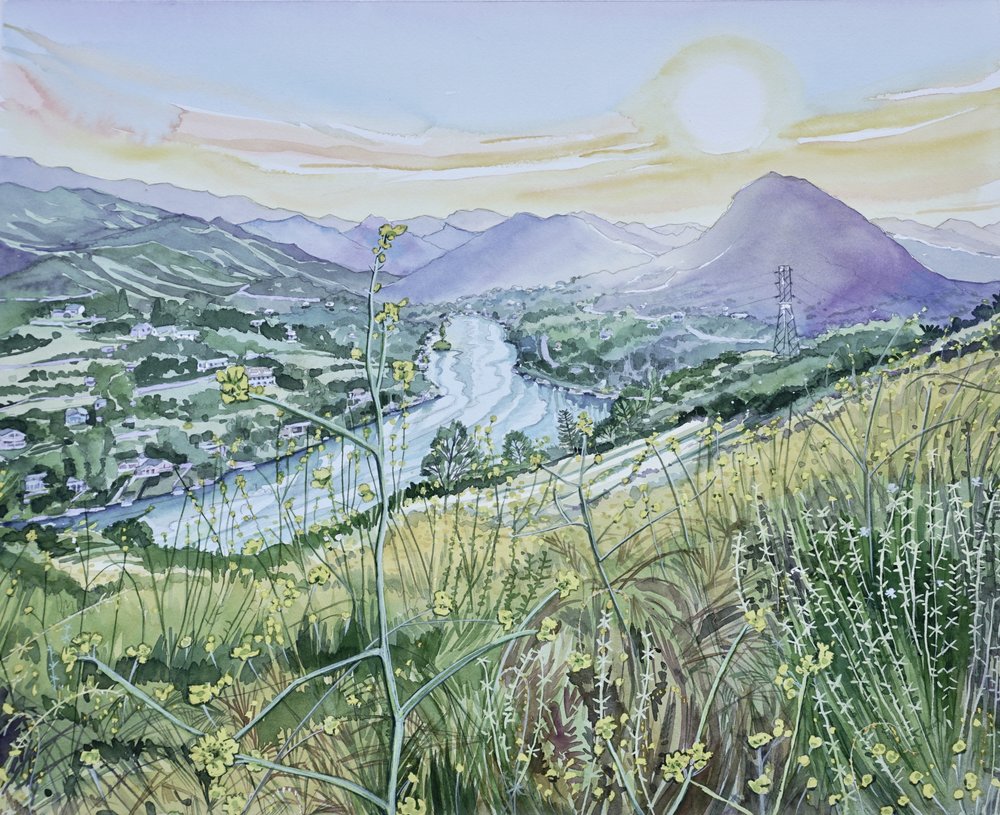 Alba nella valle del fiume da Luisa Millicent