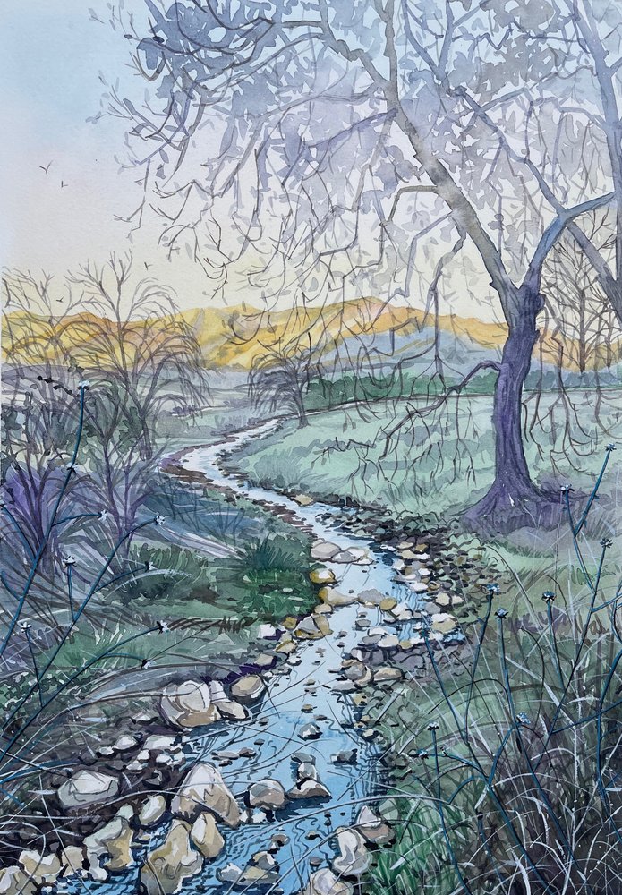 Alba sul torrente sinuoso da Luisa Millicent