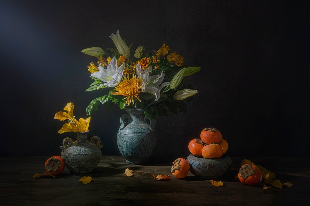Fiori e frutti autunnali da Lydia Jacobs