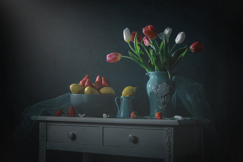 Tulipani malinconici e limoni da Lydia Jacobs