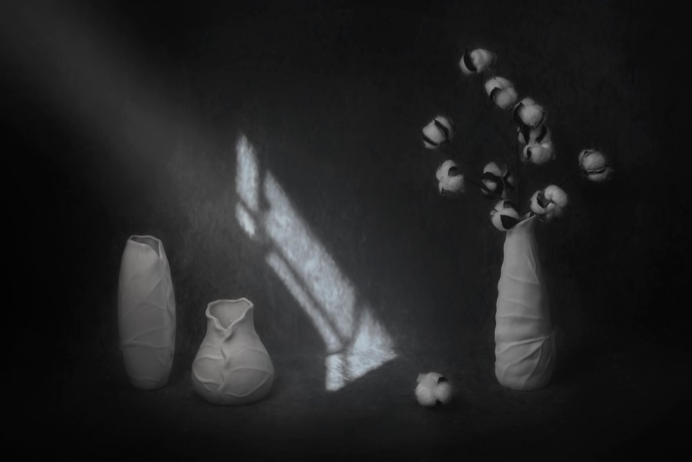 Natura morta serena in cotone da Lydia Jacobs