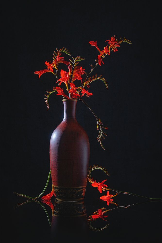 Natura morta in rosso vivace da Lydia Jacobs