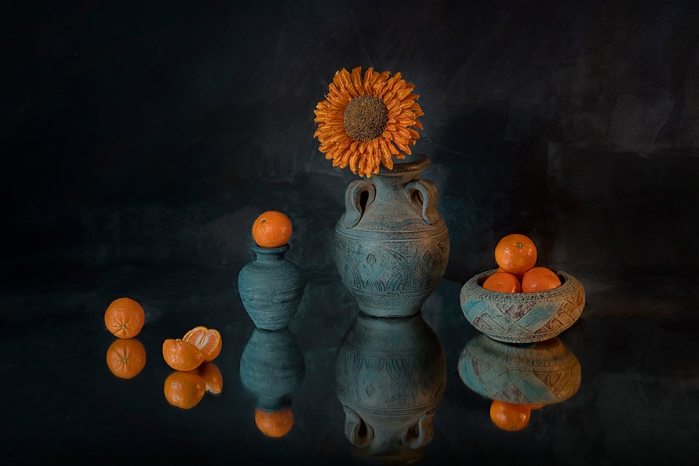 Mandarini "Girasole" dai colori vivaci da Lydia Jacobs