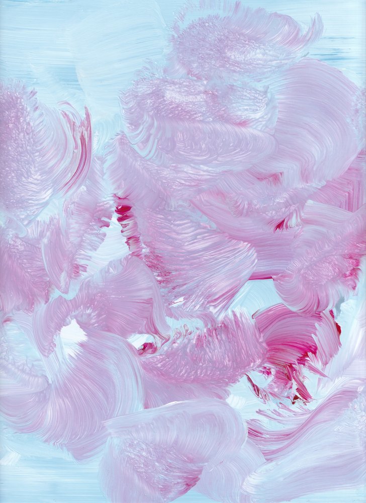 Tonalità fluide di rosa e blu da Maira Ribena