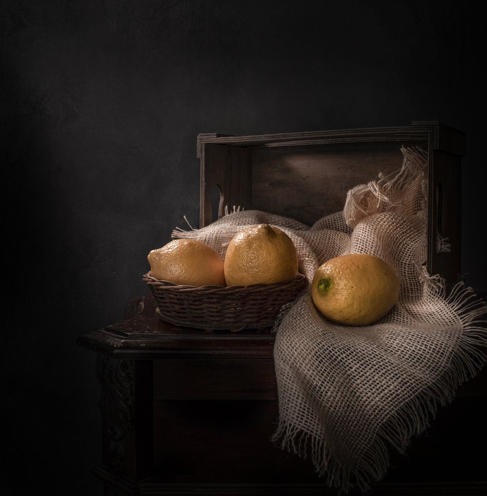Natura morta rustica con limoni da Margareth Perfoncio