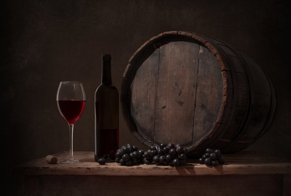 Natura morta rustica con vino da Margareth Perfoncio