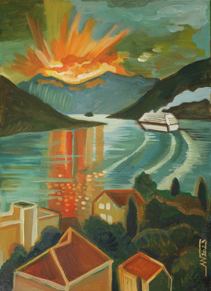 Crociera tra i fiordi al tramonto da Marina Gorkaeva