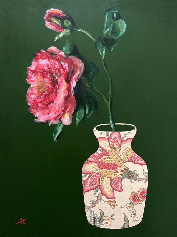Vaso floreale rosa vivace da Marina Kozyr