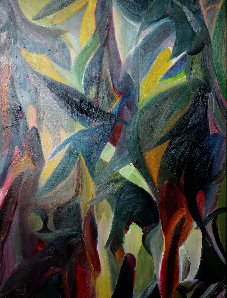 Fogliame astratto colorato da Marina Nelson
