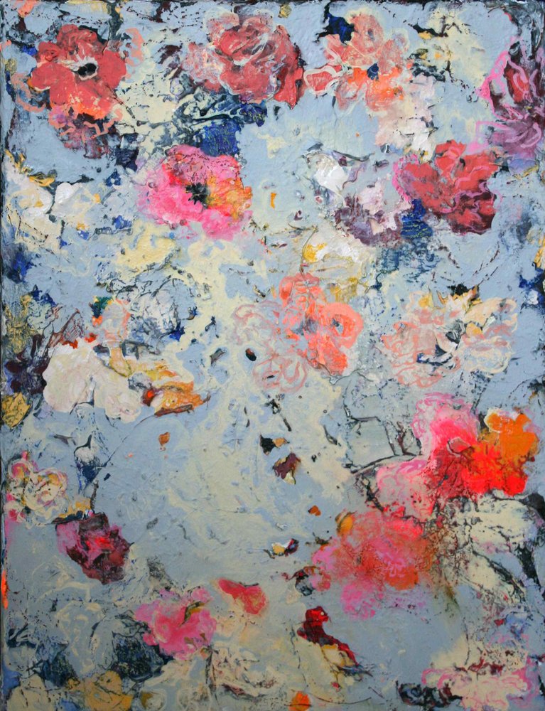 Fiori astratti dai colori vivaci da Marina Nelson