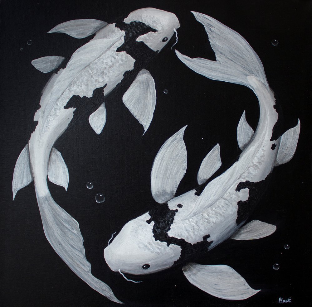 Pesce Koi Yin Yang da Marloes Aerts