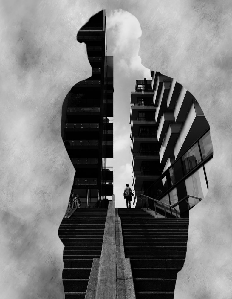 Viaggio della silhouette urbana da Martin Agius