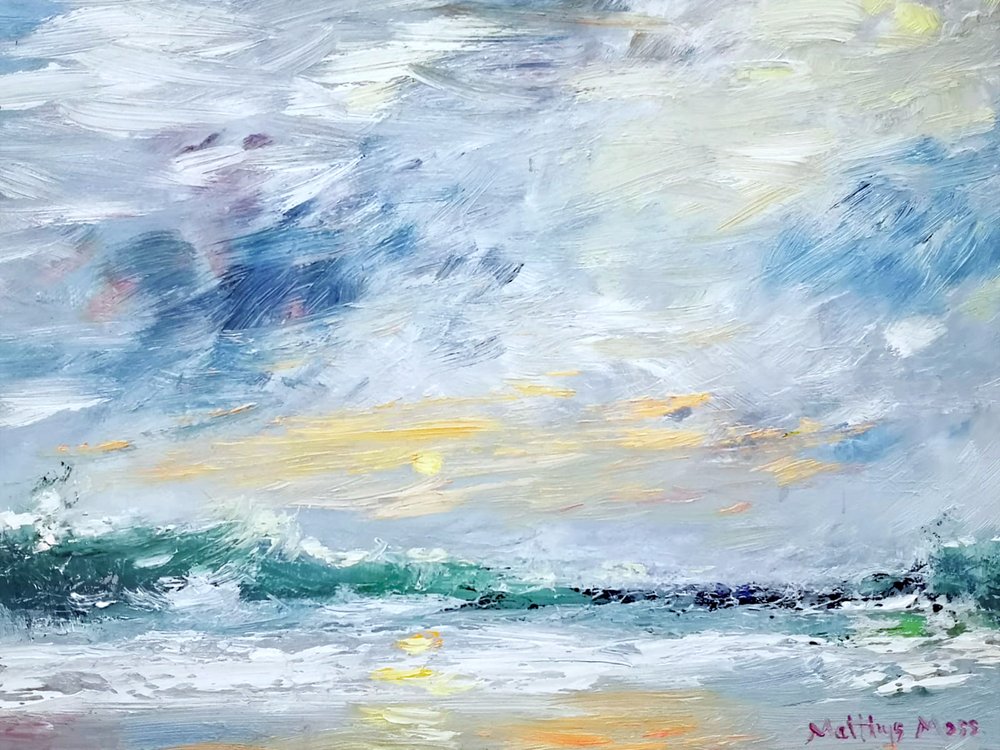 Paesaggio marino all’ora d’oro da Matthys Moss