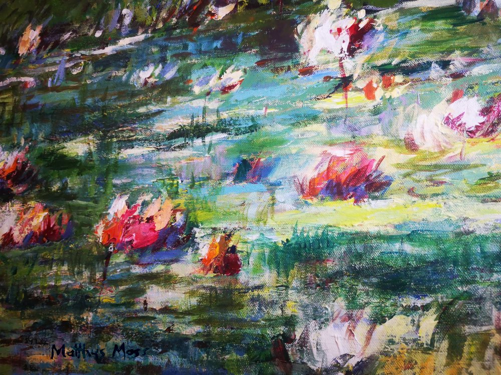 Il vivace stagno delle ninfee da Matthys Moss