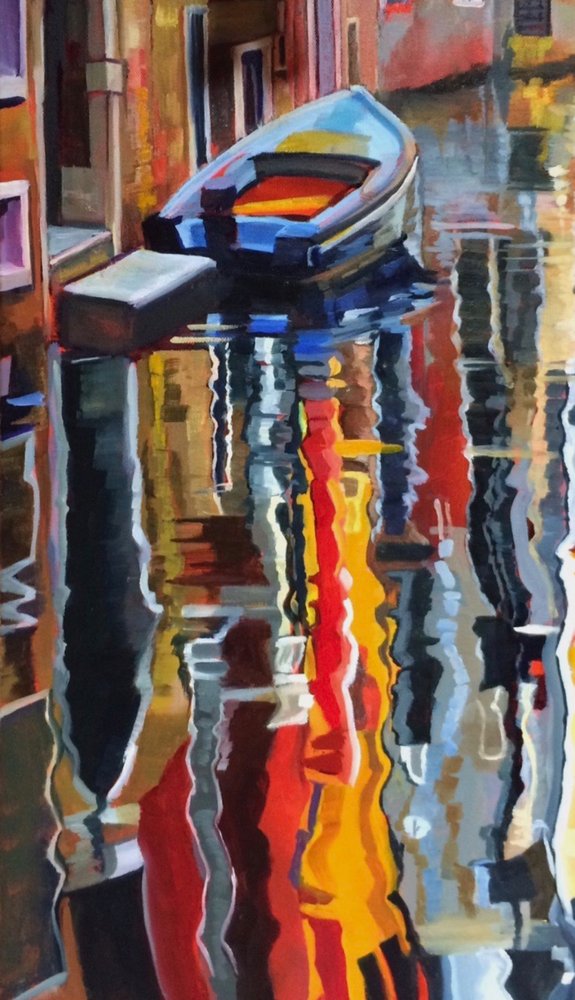 Riflessioni sulla barca blu da Maxine Shore