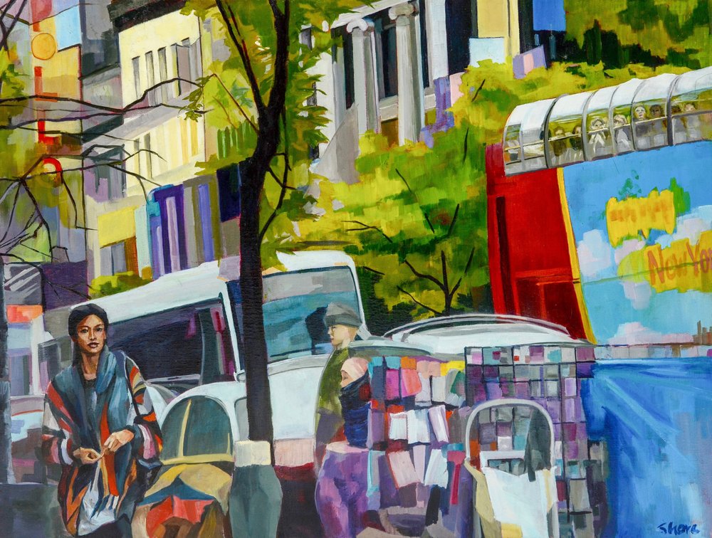 Una vivace strada di New York da Maxine Shore