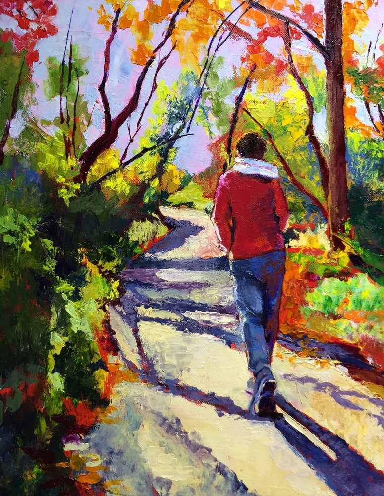 Una passeggiata autunnale dai colori vivaci da Maxine Shore