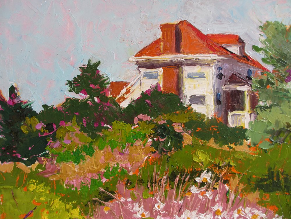 Casetta da giardino colorata da Maxine Shore