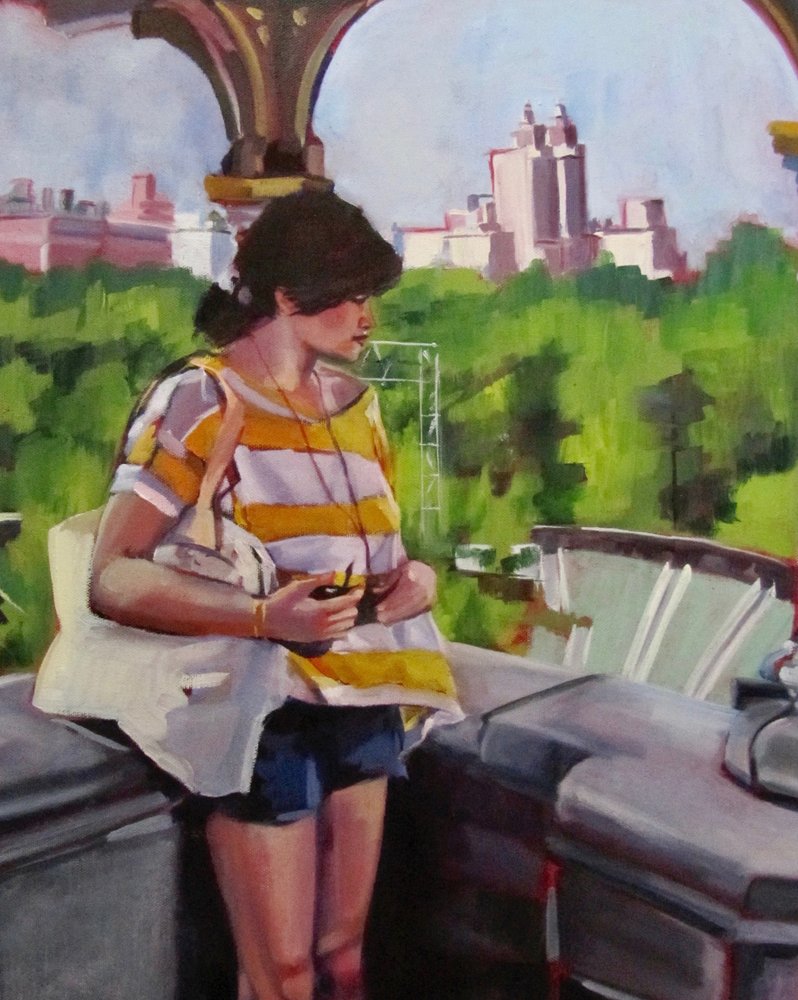 Parco urbano "Donna riflessiva" da Maxine Shore