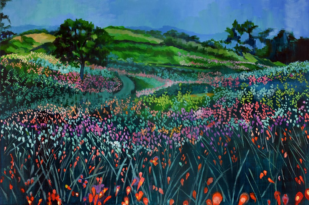 Prato di fiori selvatici al crepuscolo da Maxine Shore