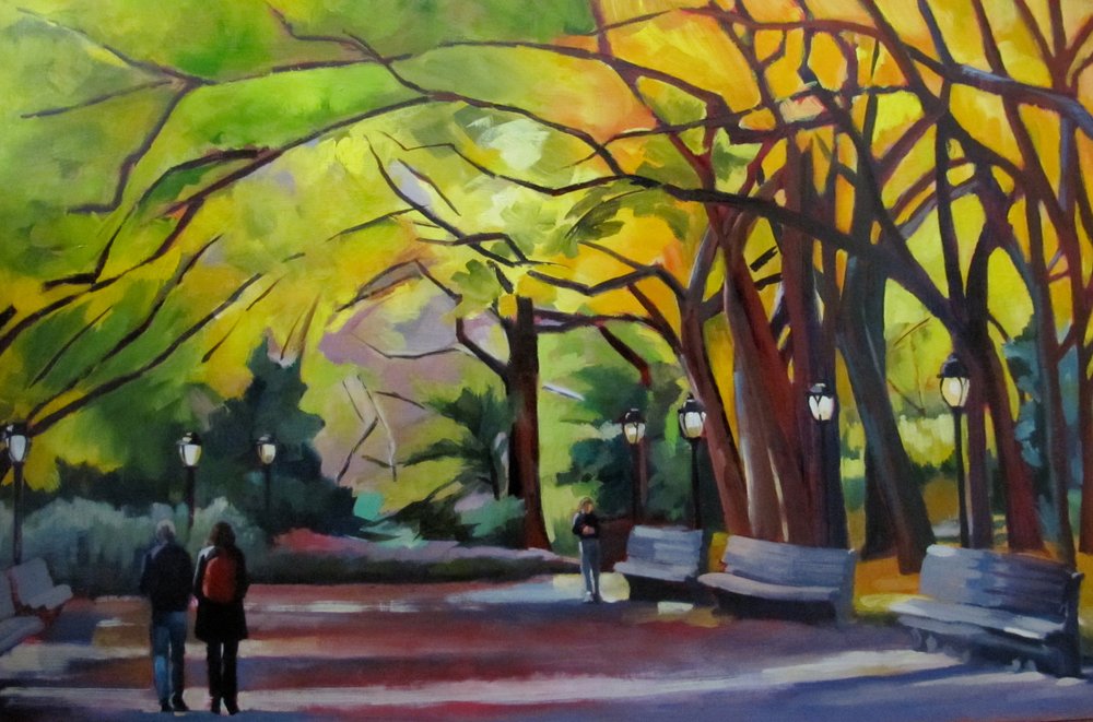 Un parco autunnale dai colori vivaci da Maxine Shore