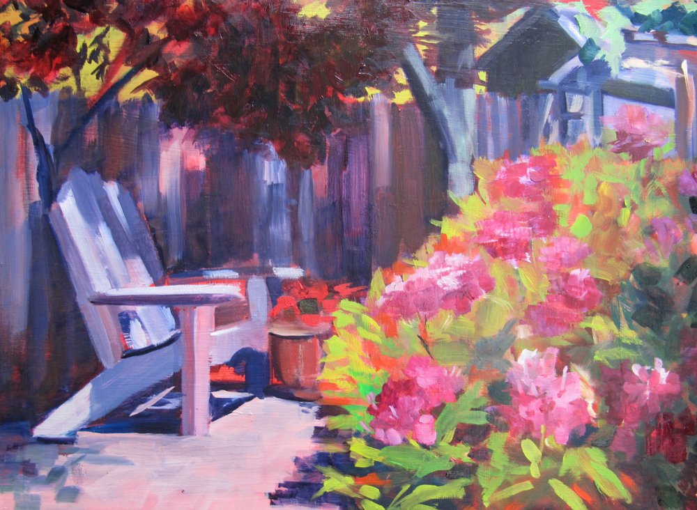 Sedia da giardino dai colori vivaci da Maxine Shore