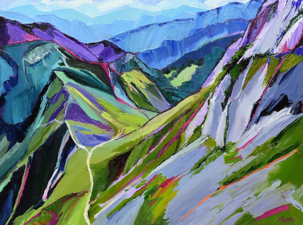 Sentiero di montagna pieno di vita da Maxine Shore
