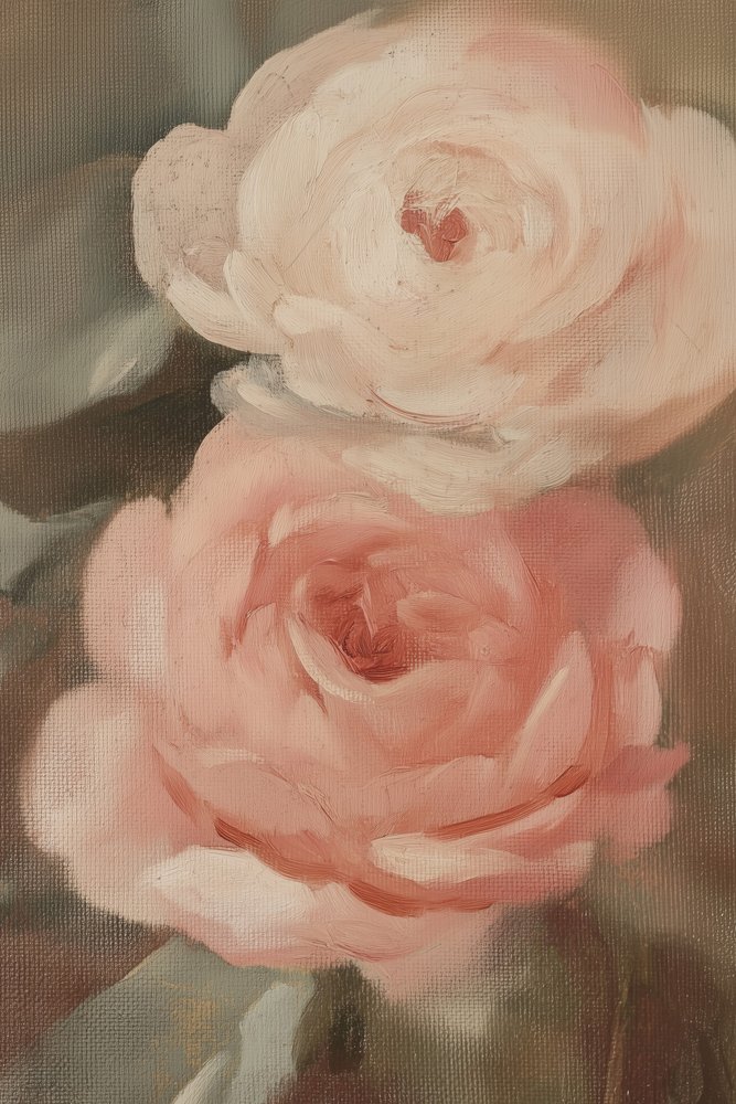 Dipinto "Blush Rose" da Melloi Art Prints