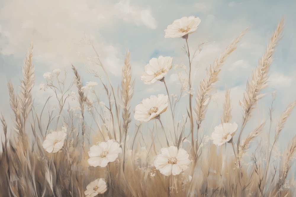 Fiori di campo sereni da Melloi Art Prints