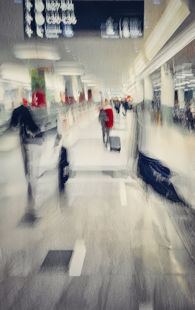 Flusso aeroportuale astratto da Molly Fu APA