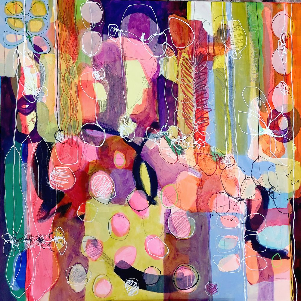 Forme astratte dai colori vivaci da Monika Riethmueller