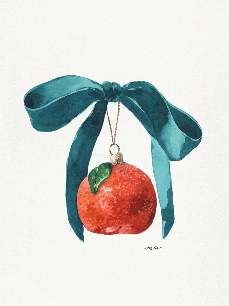 Ornamento festivo color mandarino da NKTN