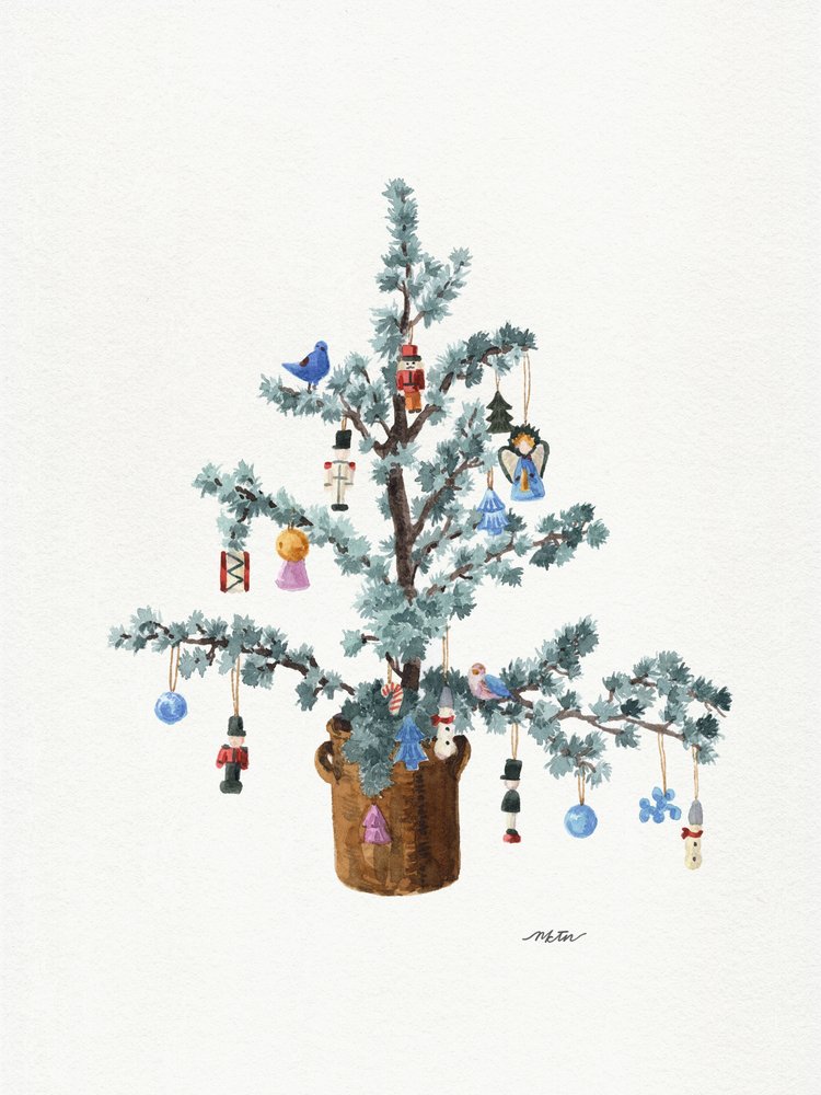 Albero di Natale festivo in vaso da NKTN