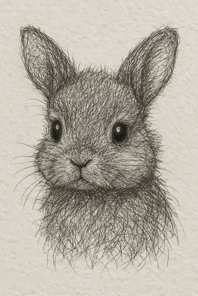 Disegno di un grazioso coniglietto da Natalie Bruns
