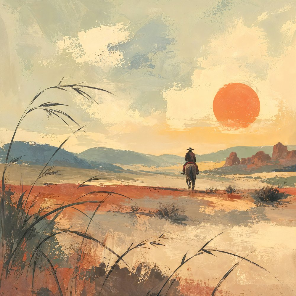 Desert Rider al tramonto da Natalie Bruns