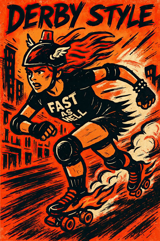 Flaming Roller Derby da Natalie Bruns