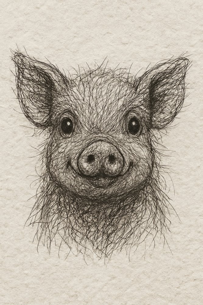 Il piccolo maialino felice da Natalie Bruns