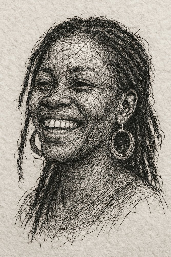 Il sorriso gioioso dei dreadlocks da Natalie Bruns