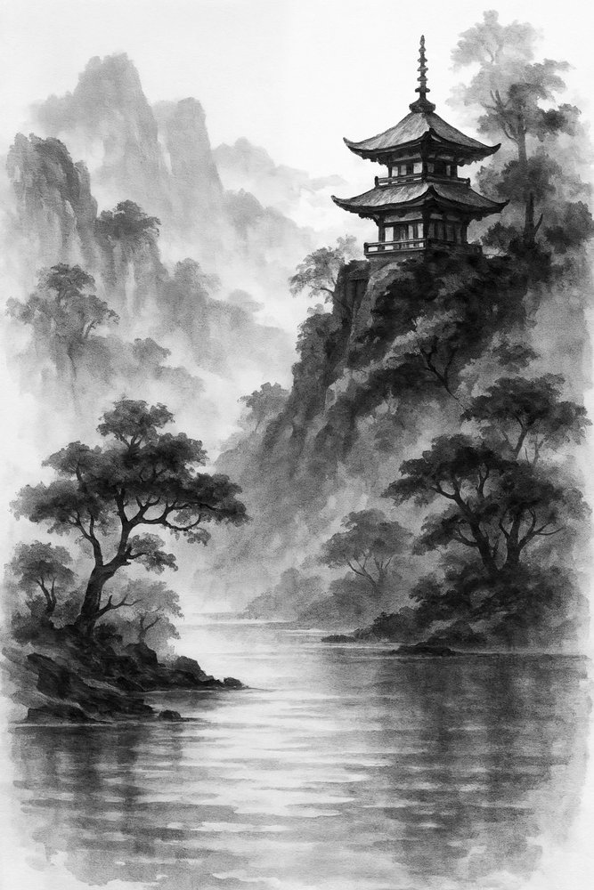 Pagoda della Montagna Nebulosa da Natalie Bruns
