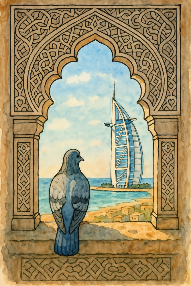 Pigeon Views Dubai da Natalie Bruns