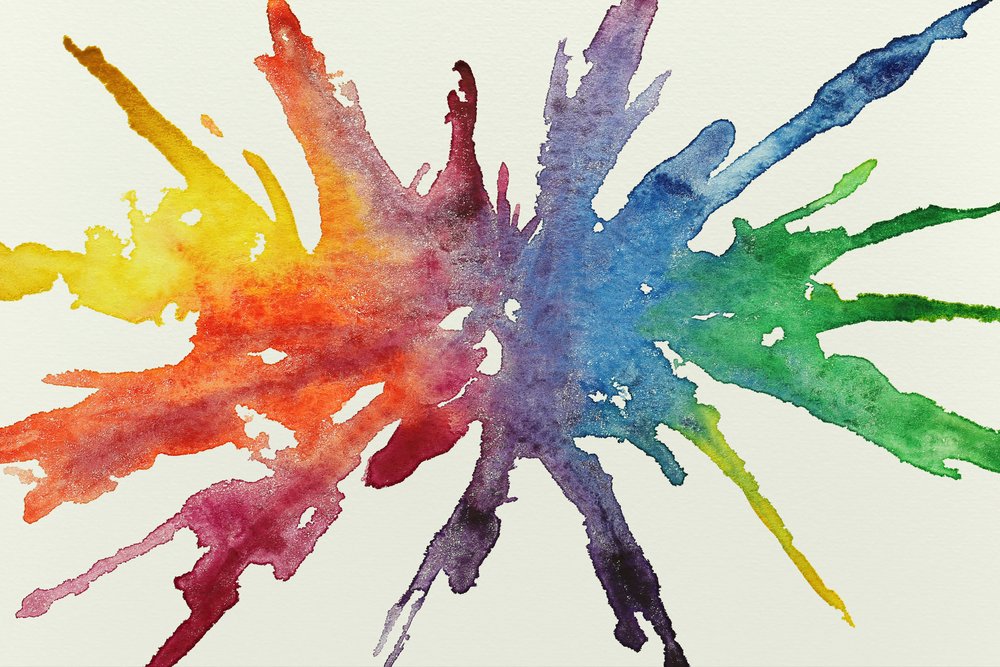 Spruzzo acquerellato arcobaleno da Natalie Bruns